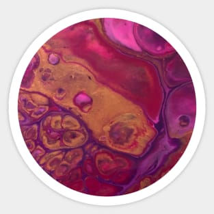 Pink Passion / Acrylic Pouring Sticker